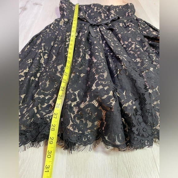 Neiman Marcus Target Robert Rodriguez Black Lace Strapless Cocktail Dress, Sz 8 - Picture 14 of 16